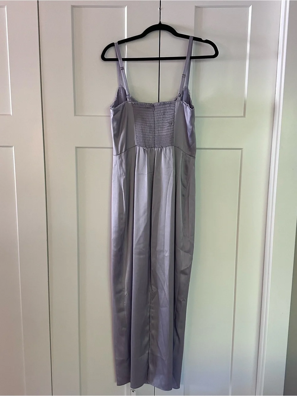 Reformation Lilac Square-Neck Maxi Slip Dress
